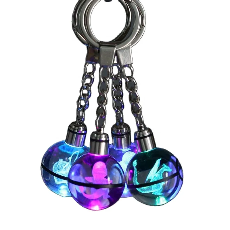 2023 Charmander Ball Crystal Custom Key Chain For Wedding Gifts sublimation crystal keychain