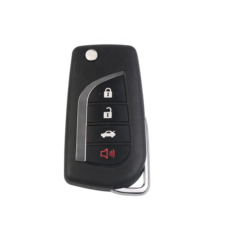 3+1 4 Buttons Flip Folding Remote Control Car Key Shell Fob Case For Toyota Scion Yaris 2005 - 2011