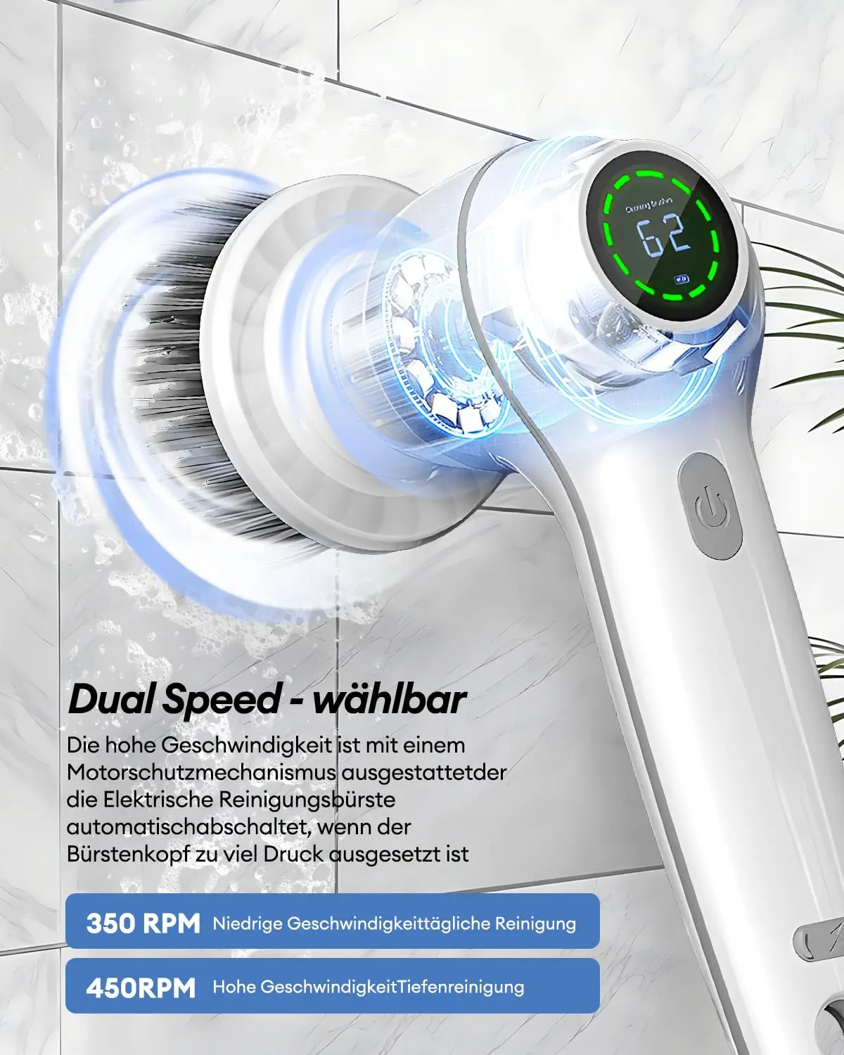 Cordless Electric Scrubber Brush Cleaning Spin Rechargeable Cleaner Bathroom Floor Automatic Cleaning tub Dish Tile Kitchen