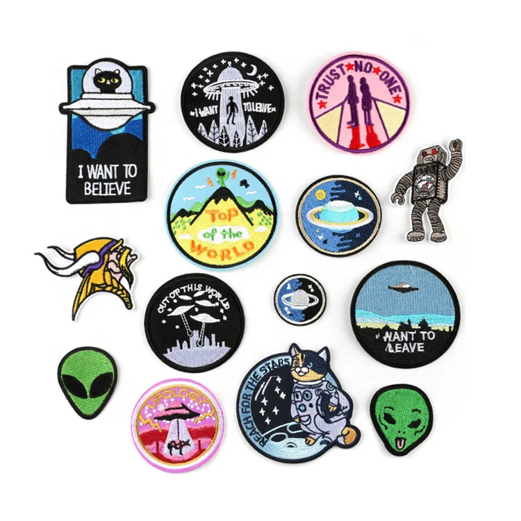 
Wholesale Cheap Fashion Woven Embroidered Badges Custom Embroidery Patch New design iron on custom patch with no minimum 