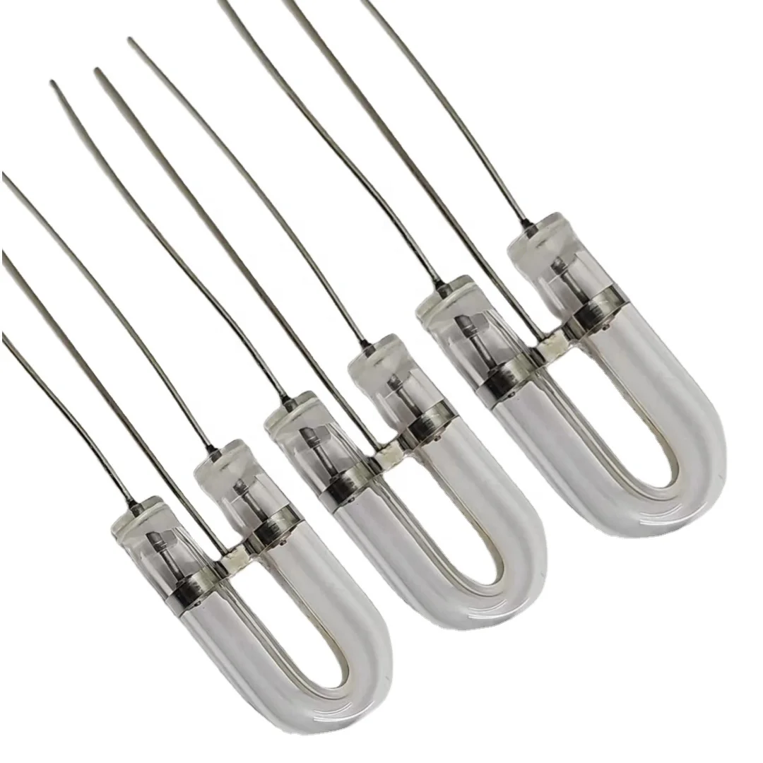 Customized Xenon Flashtubes  Strobe lights Xenon Flash tube U Shape Flashtube For Security and Alarm Equipment