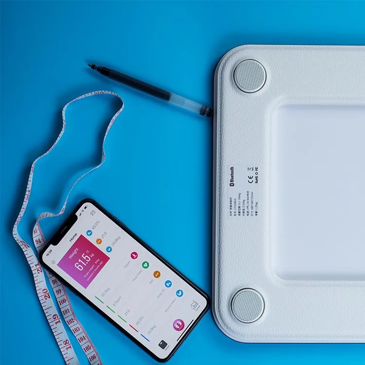 Весы напольные xiaomi mi smart scale 2 умные профессиональные весы для фитнеса и жира оригинальный напольный
