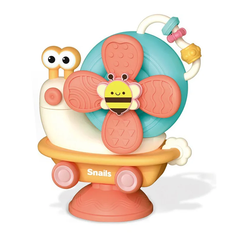 Multifunctional detachable sliding toy Cartoon windmill snail toy Bathroom toys