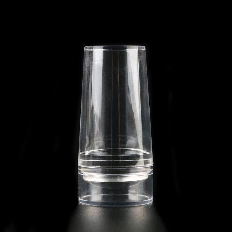 Wholesale clear Single Head With Cover Nail Art Stamper Silicone Nail Stamper Nail Stamping Tools