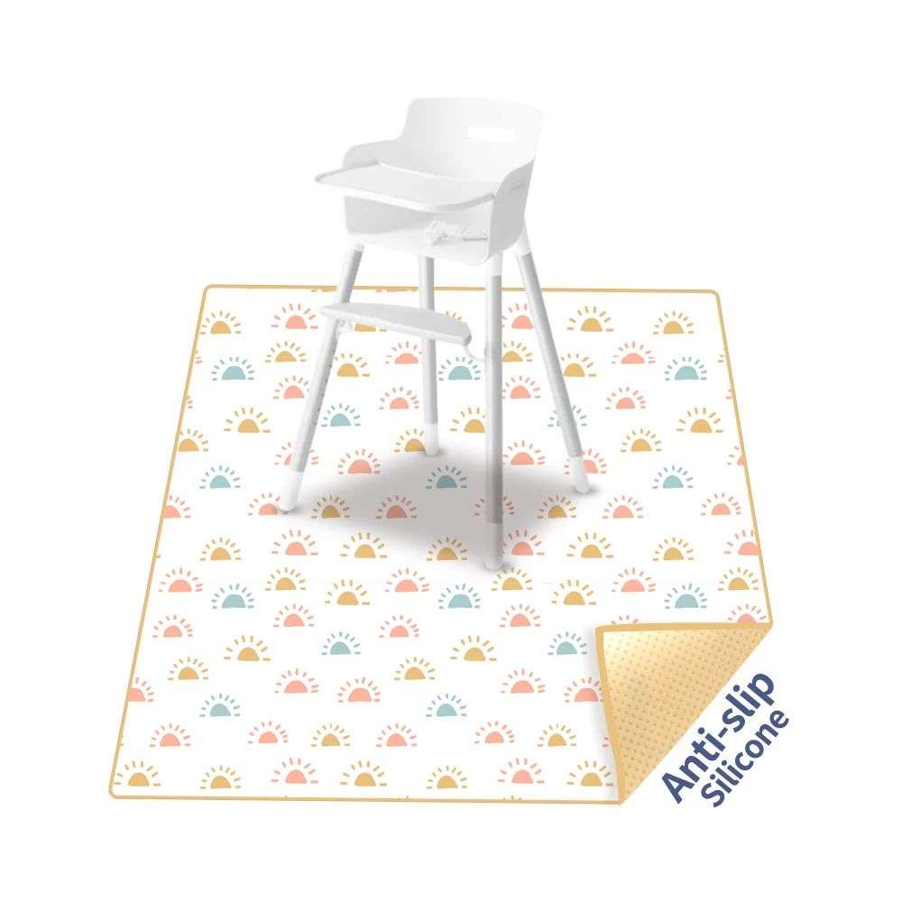 Elinfant hot sale 100% polyester Non-slip baby splat mat Anti-Slip folding mat waterproof and washable baby play mat