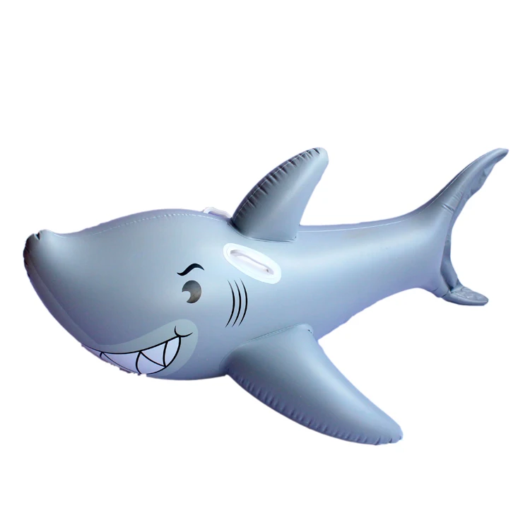 Kid Inflatable Floating Shark Rider Inflatable Water Toy Swimming Pool Float
