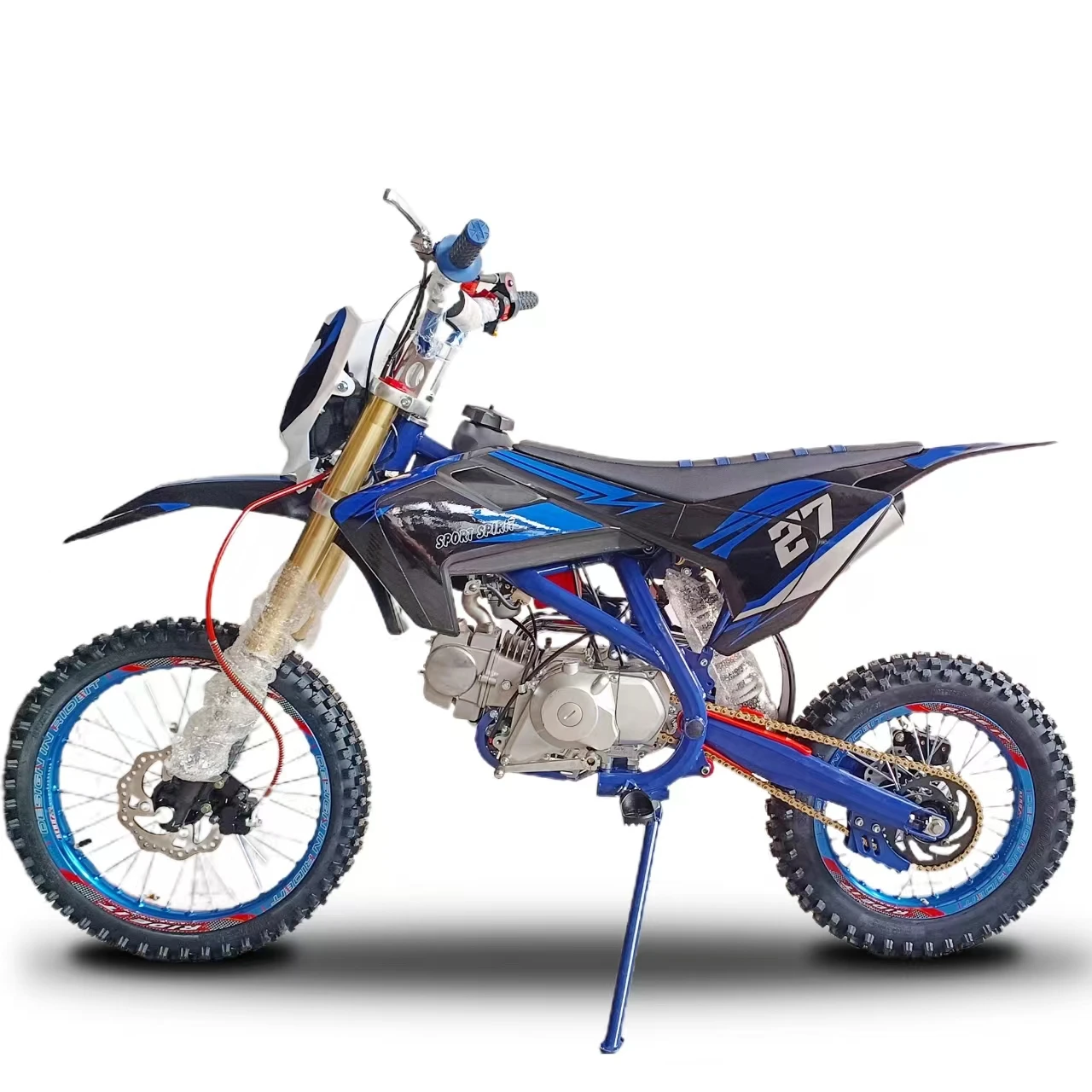 Мотоцикл для взрослых мотоцикл 125cc мотоциклетный 4-тактный бензиновый внедорожный передний 17-дюймовый задний 14-дюймовый