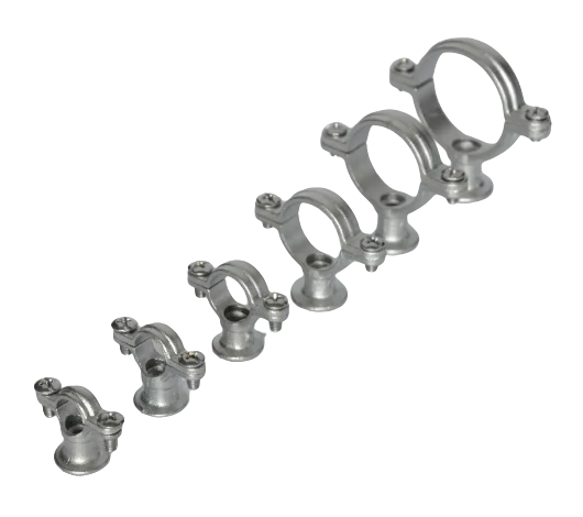 Pipe clamp brass single mun son ring for toilet hardware