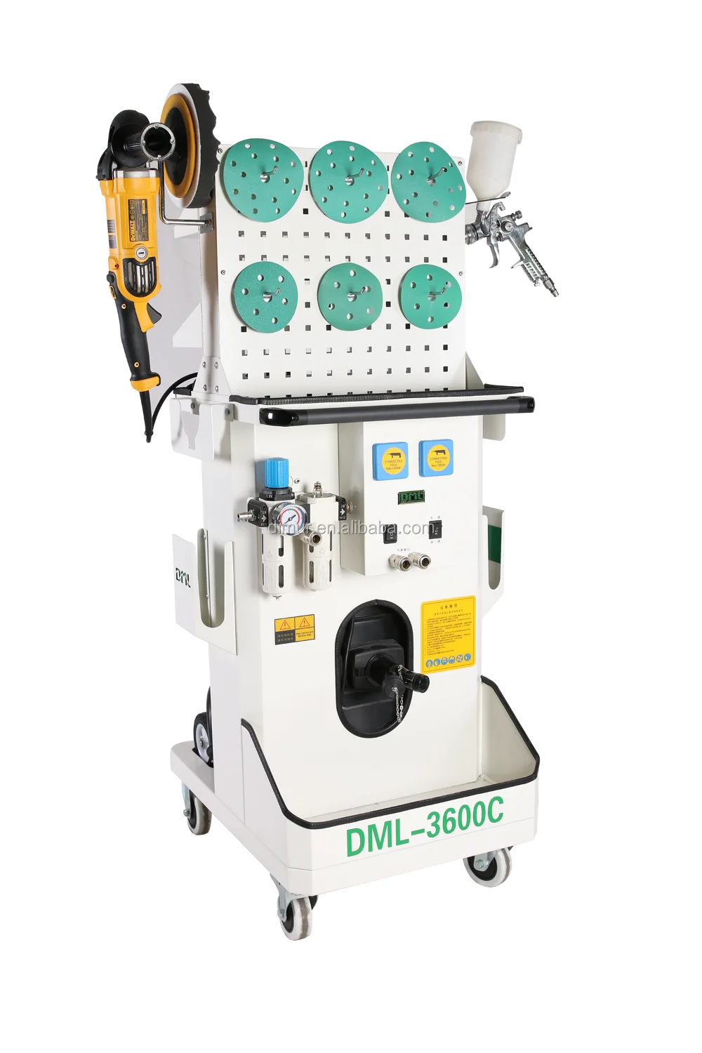 Movable dust extractor grinding machine/grinding wheel for sharpening carbide tools for woodworking/factory working