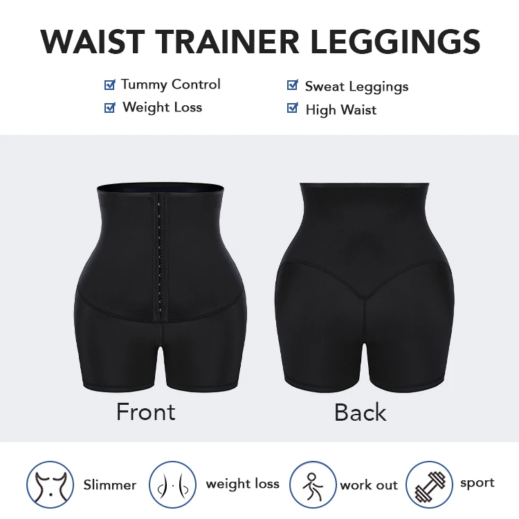 
Custom Logo Wholesale Affordable Droppshipping Women Neoprene Shorts Neoprene Waist Trainer Running Shorts For Women 