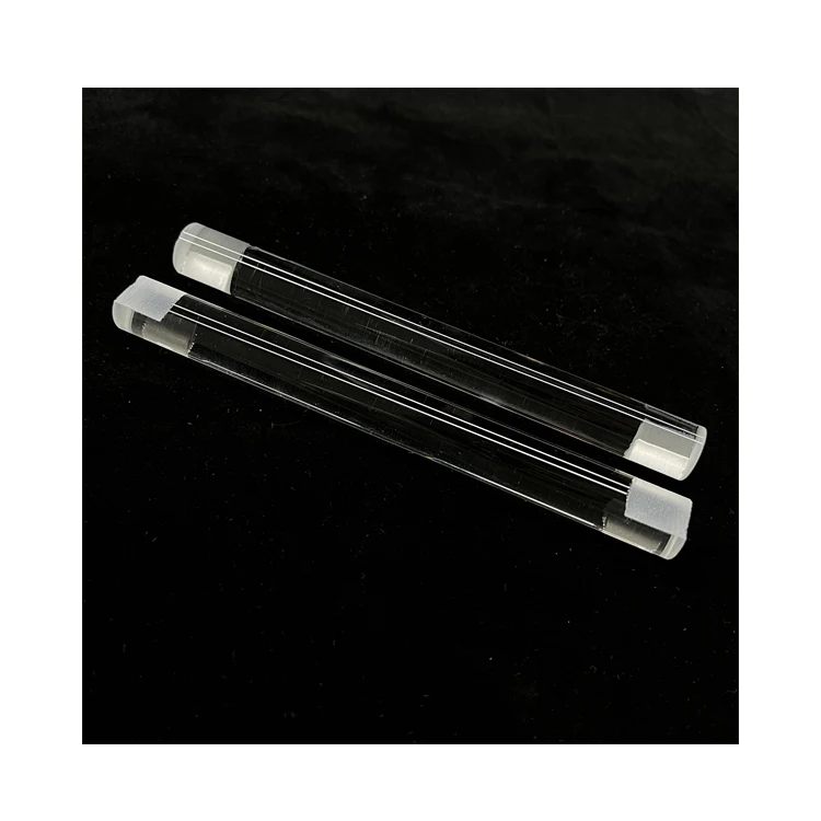 Optical Fiber Fused  High Purity High Temperature Customized semicircle half quartz rod Clear glass rod Quartz Rod