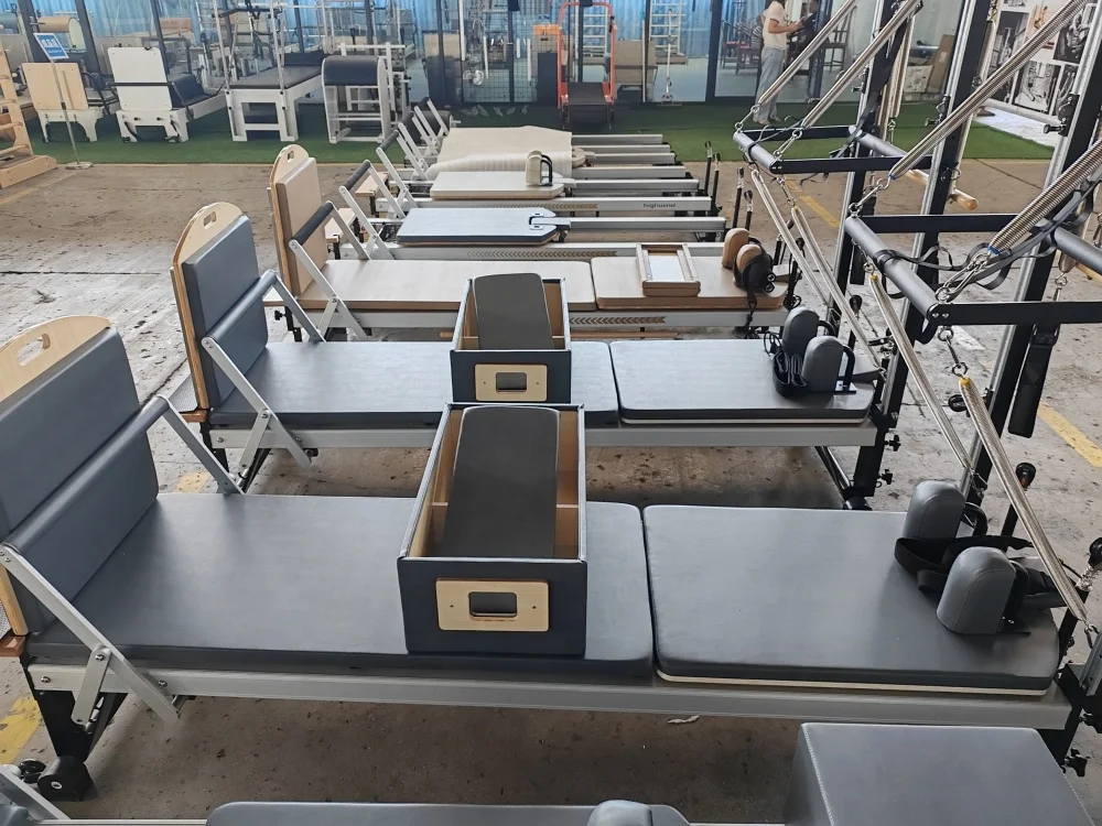 Gym Fitness Equipment Pilates Training Bed 2 In 1 Pilates Reformer Machine With Tower