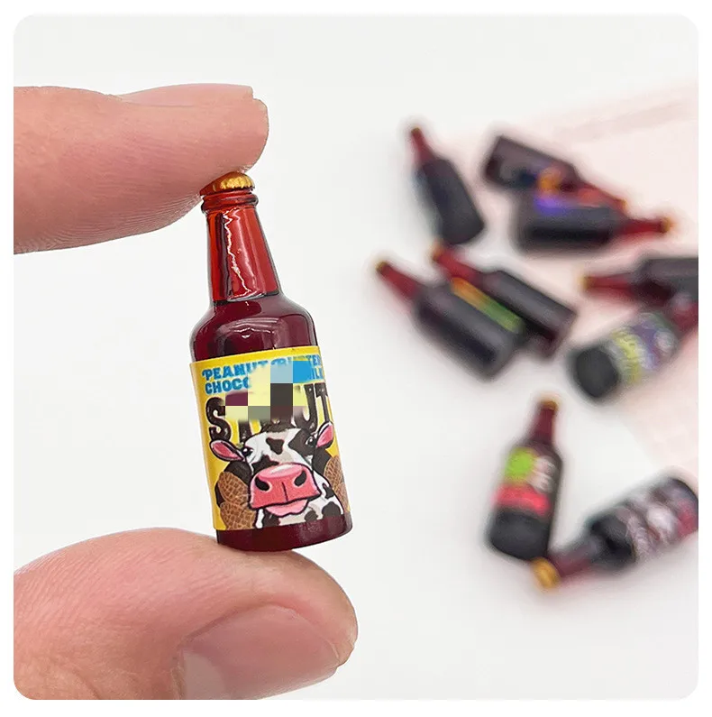 dollhouse miniature accessories mini handicraft beer bottle for doll and dollhouse decoration