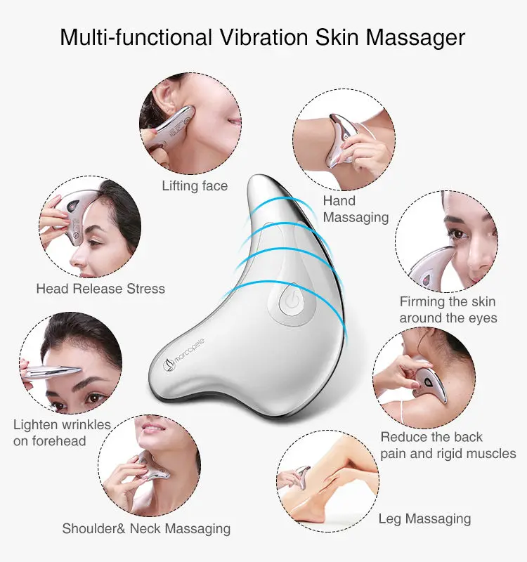 Portable Mini Electric Gua Sha Vibration Face Massager tools Wrinkle Face Lift Device Facial Skin Roller Eye massager