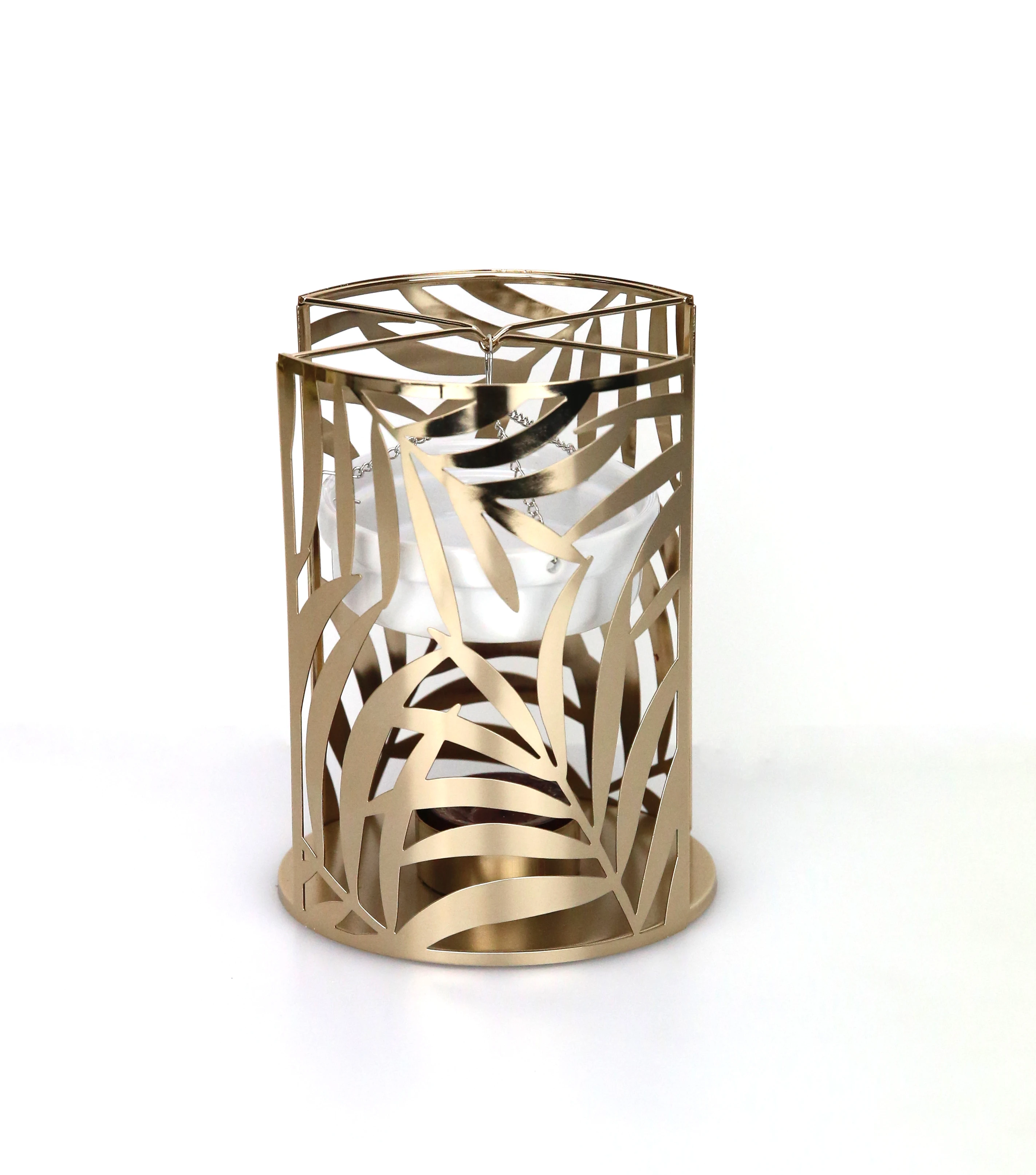 Spring season metal plating Candle Warmer Ceramic bowl Wax Tart essential oil burner Candle Burner Wax burners