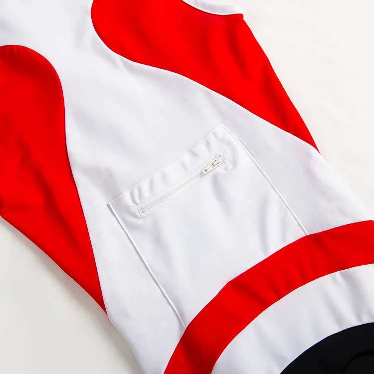 Unisex Breathable Plus Size Sublimation Printing Shorts Rear Pocket Customizable Sleeveless Triathlon Suit