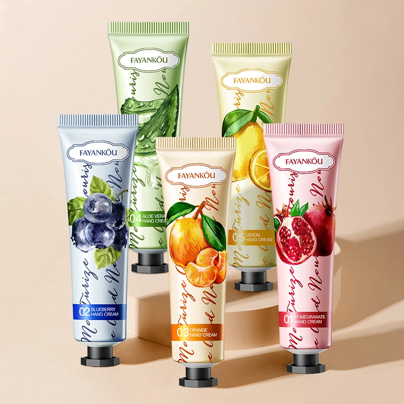 FAYANKOU Cosmetic moisturizing Natural Anti Aging Hand Care Cream Tube Organic Whitening Private Label Custom Lotion Handcream