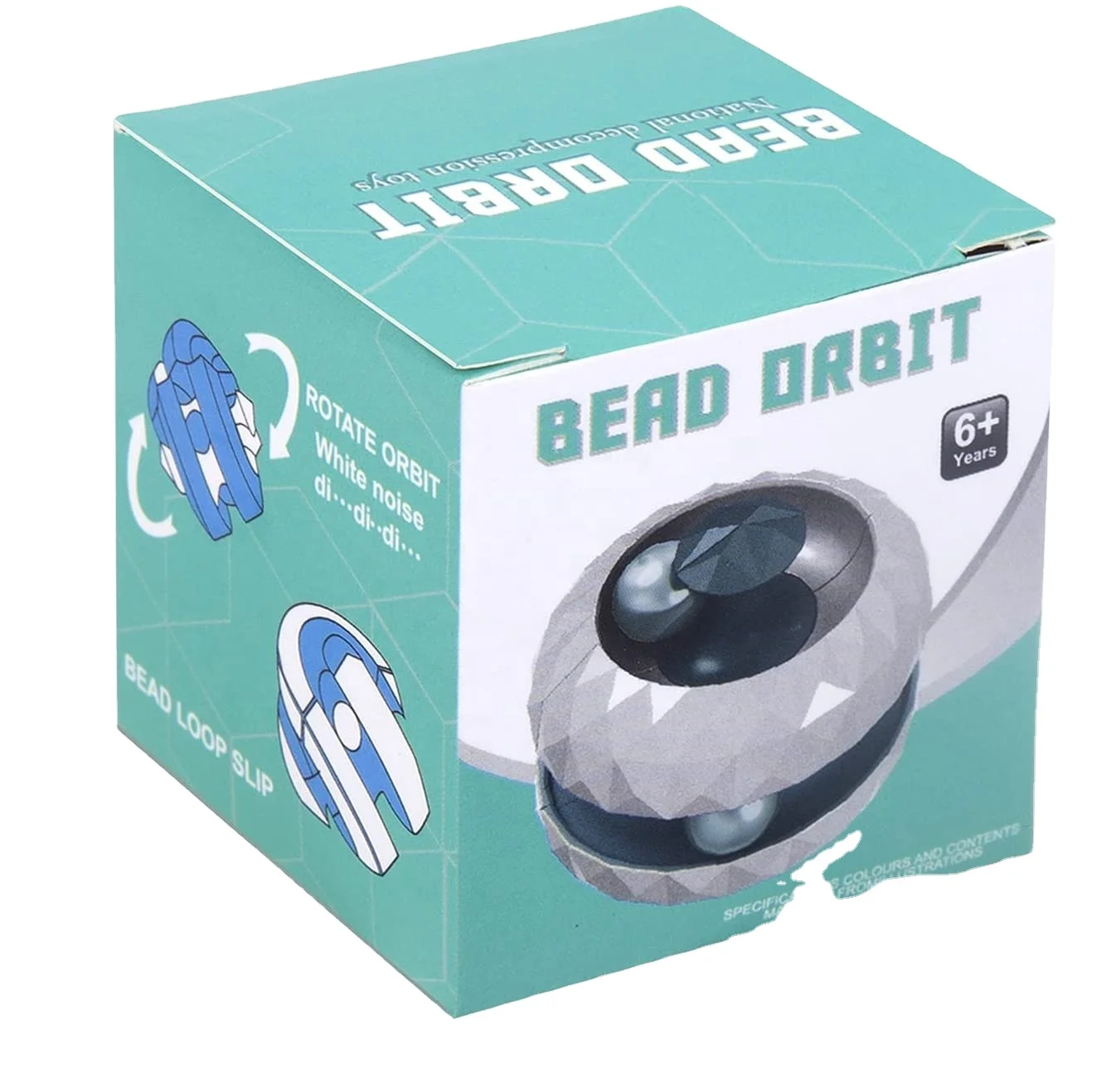 Maze Ball Spinner Magic Cube Relief Gifts & Creative Decompression 3D Stress Toys Puzzle Games Bead Orbit Ball Fingertip Spinner