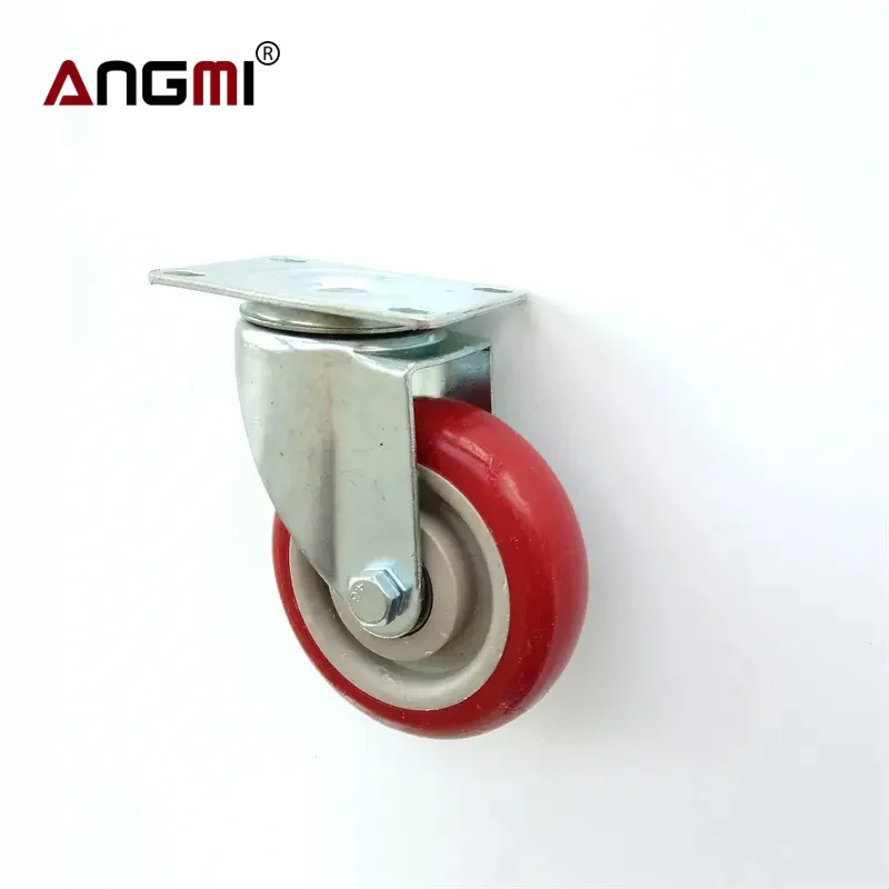 Factory Duty 4 All Black Metal Swivel Plate Caster Wheels