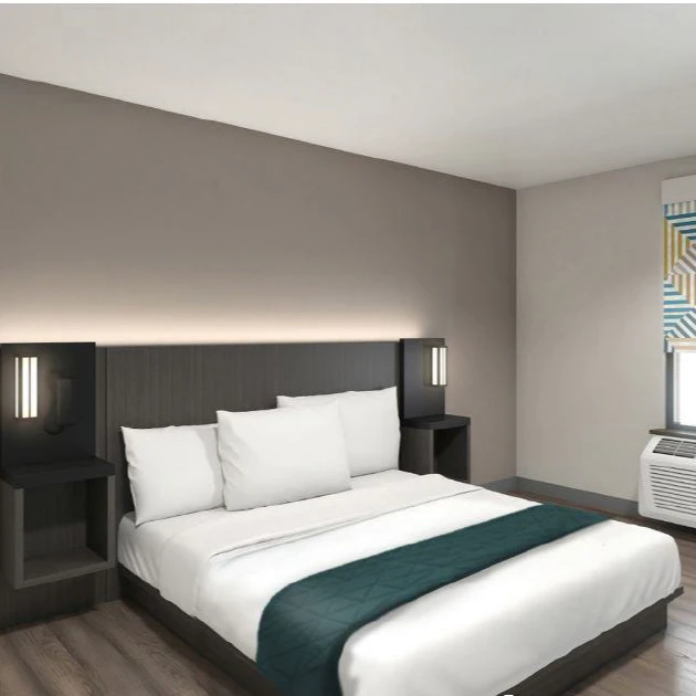 G2339  Hotel Furniture Factory Supply 2020 American Franchise Motel 6 Gemini Hotel Bedroom  Furniture Gemini Hotel Furniture