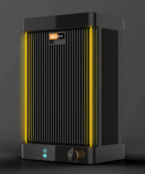 smart WiFi with wireless charging function Colorful atmosphere lamp household home negative ion hepa Audio Desktop air purifier