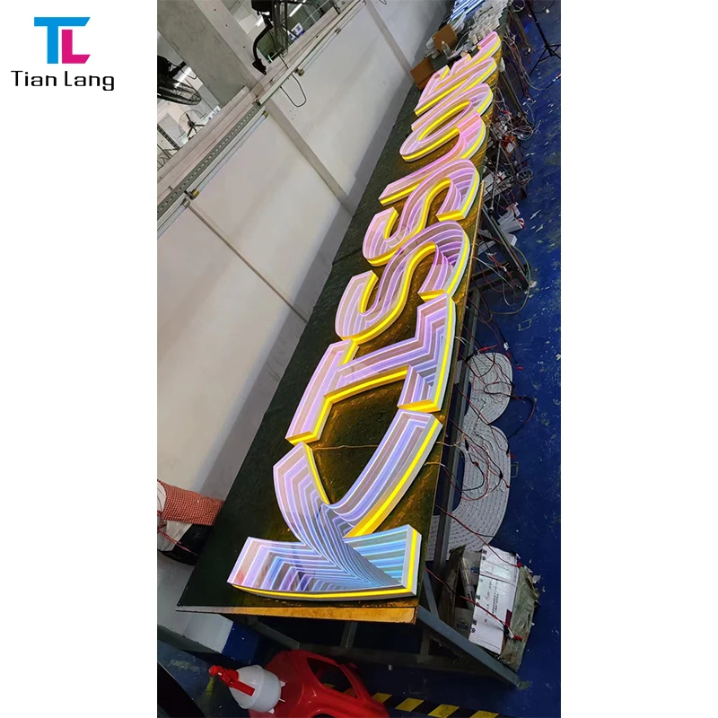 Dropshipping Sign Custom Party Home Decoration Free Design Infinity Mirror Led Neon Sign