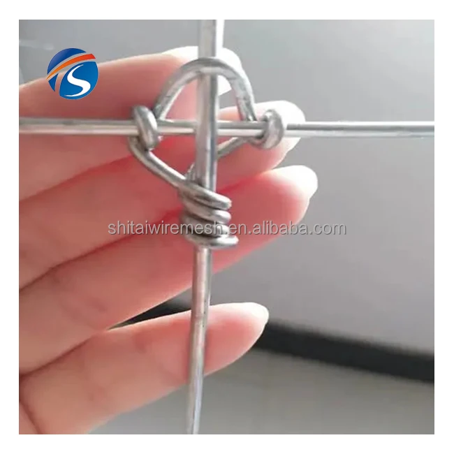 Polypropylene deer fence panel pvc coated tight lock wire mesh 12.5 gauge fixed knot 8ft deer fence