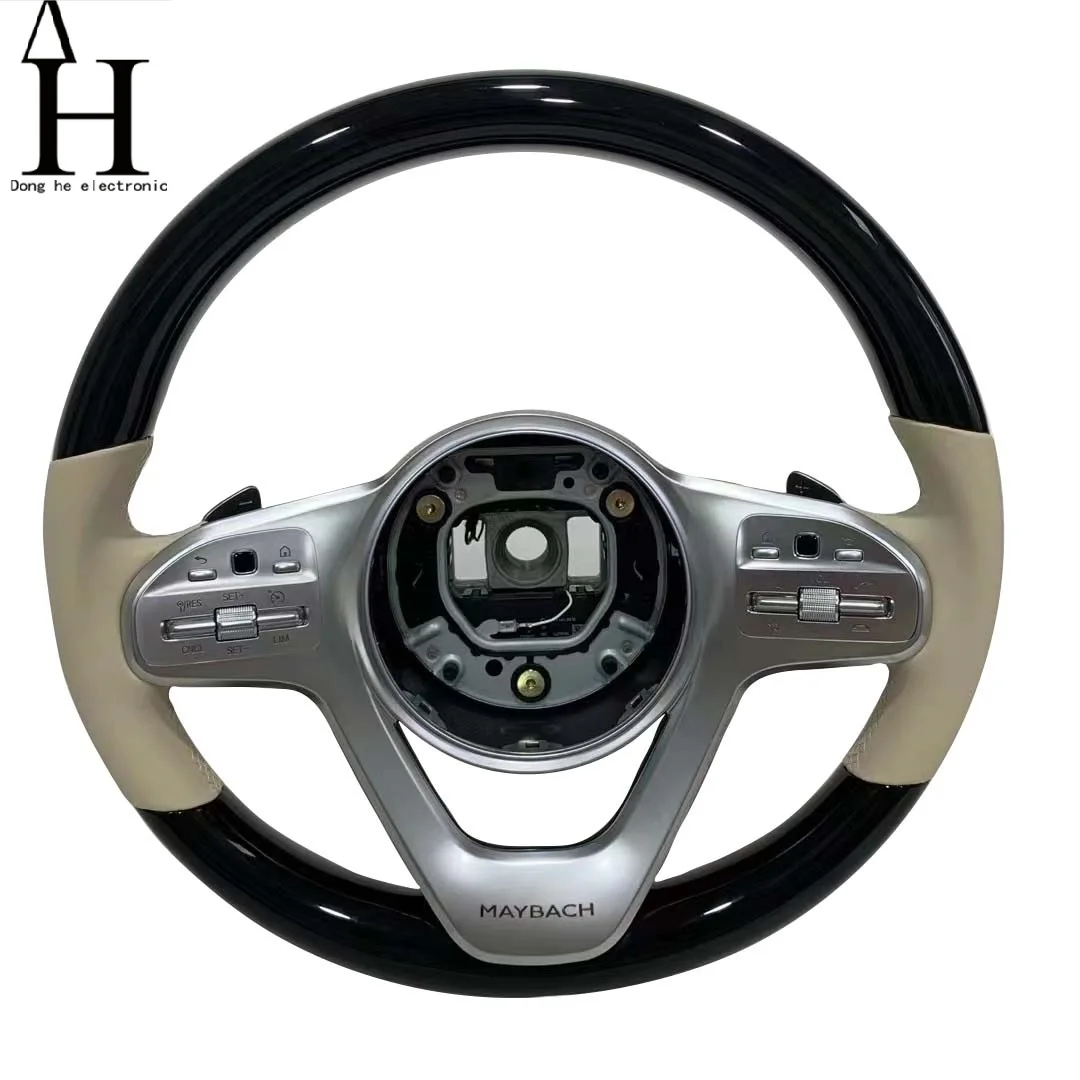 Wooden steering wheel for Mercedes-Benz Maybach GT W190 C190 W205 C205 W166 W167 W177 W213 W217 C217 W222 W223 W253 W257 W292