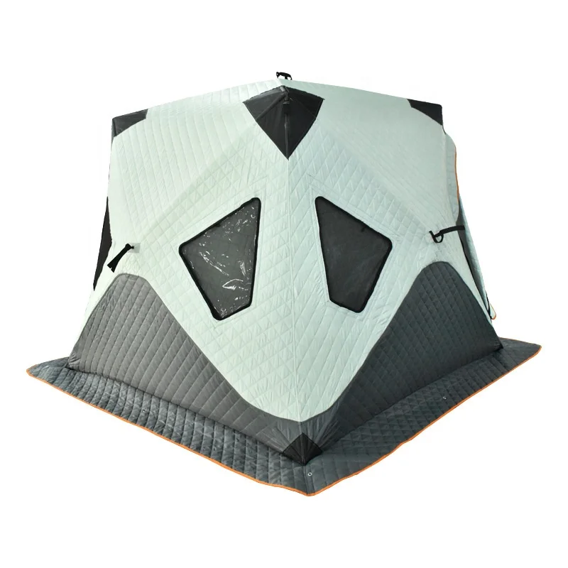 3-4 Person Quick Automatic Warm Camping Sauna Shelter Oxford Fabric Winter Fishing Tent for Ice Cube