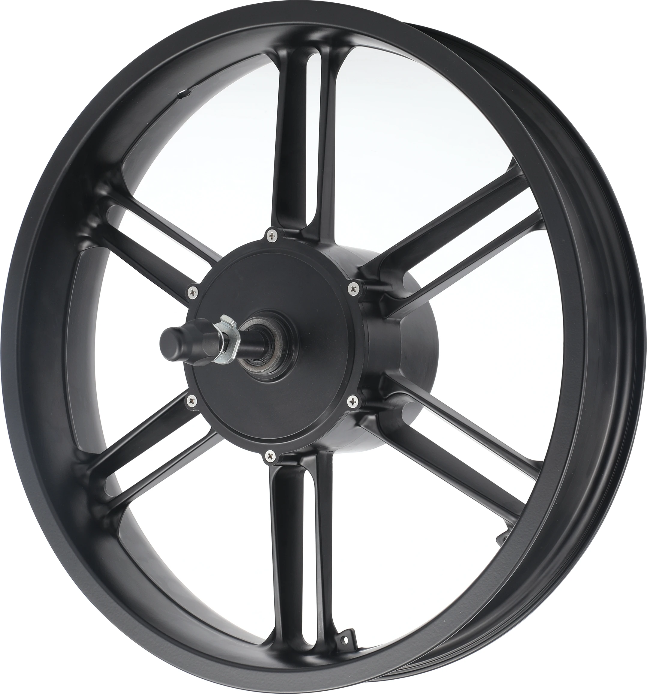 Integrated Wheel Motor R20-4.0 Fat Tire Electric Bike Motor Wheel Magnesium Alloy 20 Inch High Power 48V 1000W Black Brushless