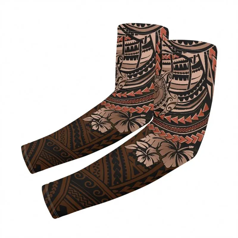 2024 Tattoo  Arm Sleeve designer sleeves Anti-uv Half Sleeve Riding Sunscreen Polynesian Island Tribal Style