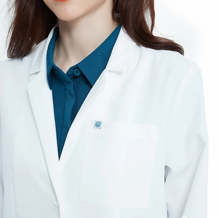 High End Doctor Lab Coat White Wholesale Hospital Medical Lab Doctor Coats Jacket Uniform for Female Doctors White Coat Lab