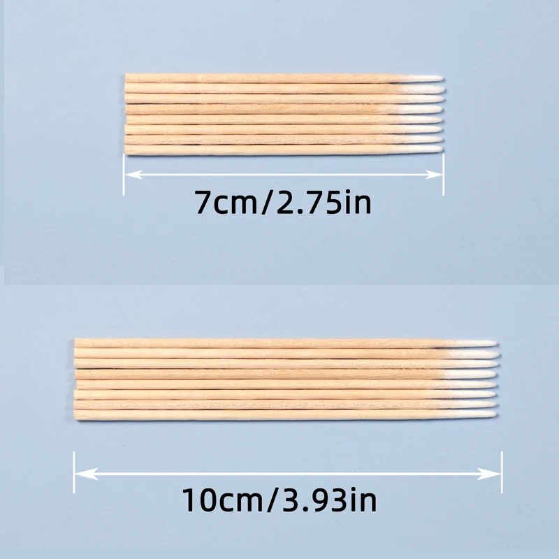 Wholesale Sterile Clean Medical Eyelash Microblading Brow Cotton Tip Bamboo Swab Applicator Stick Bud Tattoo Wooden Pointed