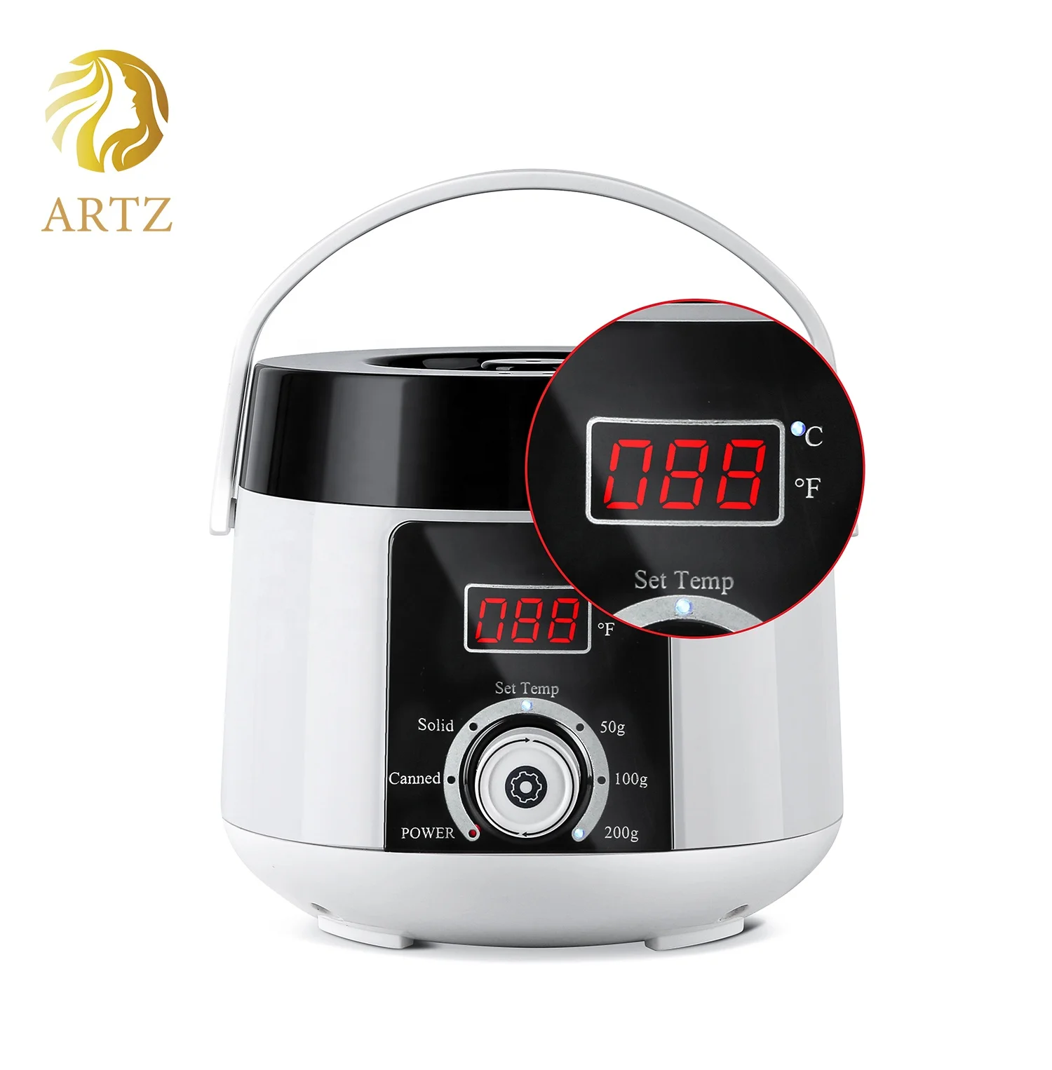Профессиональный цифровой восковой нагреватель ARTZ, умный двойной восковой нагреватель, аппарат для удаления волос, популярный мини-нагреватель воска