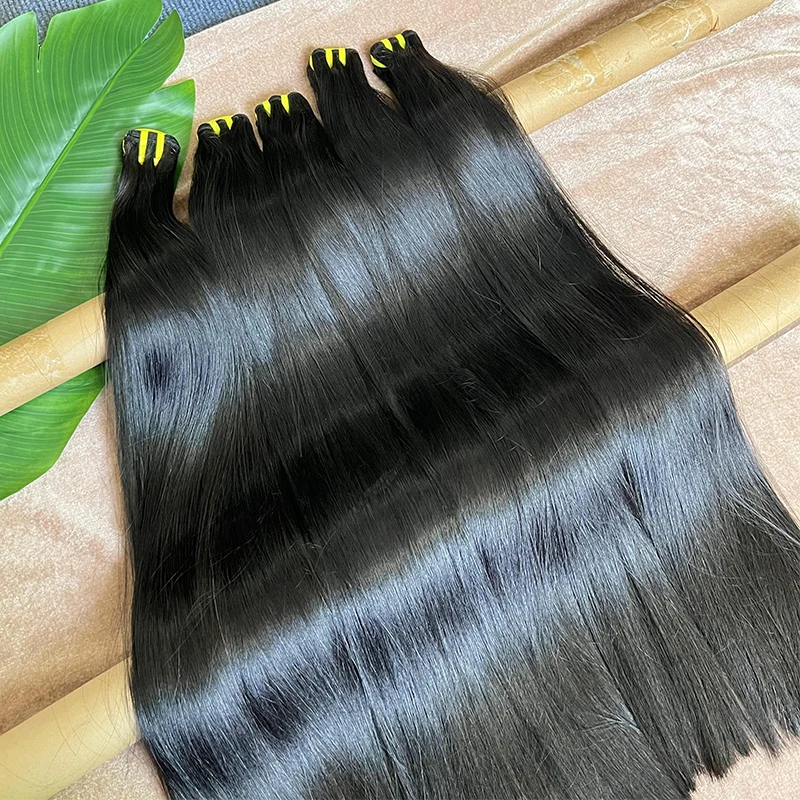 Bundle Hair Vendors Wholesale Raw Indian Hair Bundle Cuticle Aligned Silky Bone Straight Human Hair Bundles