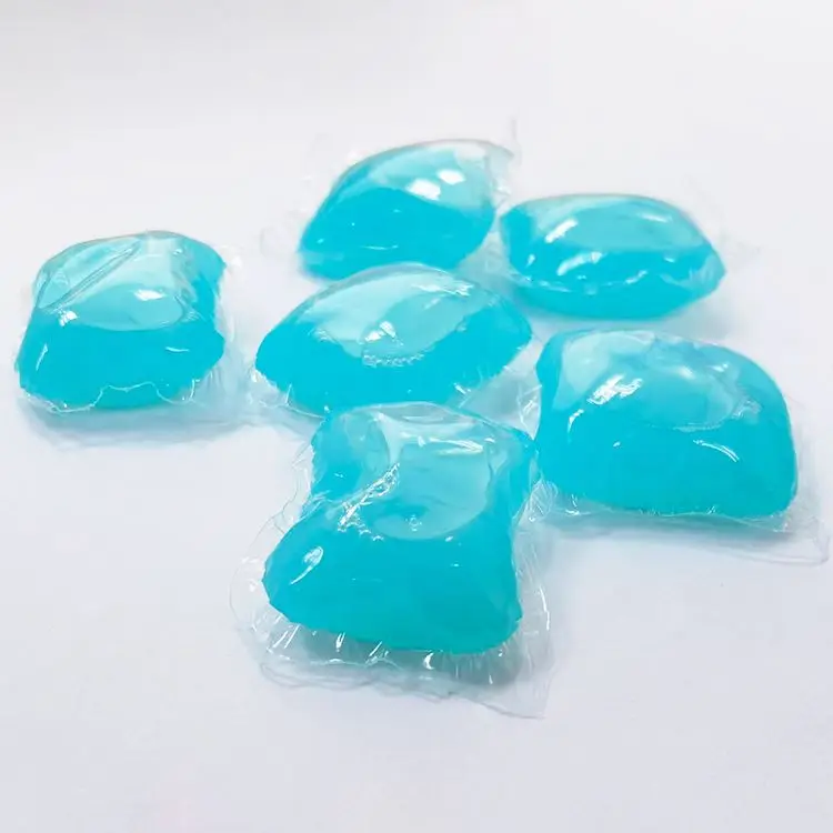 Wholesale OEM 15g (3in1) Multi-function liquid laundry detergent pods laundry washing capsules with Fabric softener