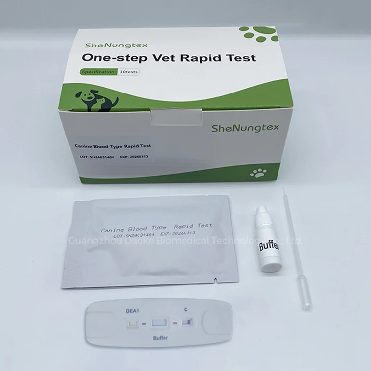 Wholesale Price Pet Blood Type Canine Dog Blood Typing Rapid Test Kit For Companion Animal