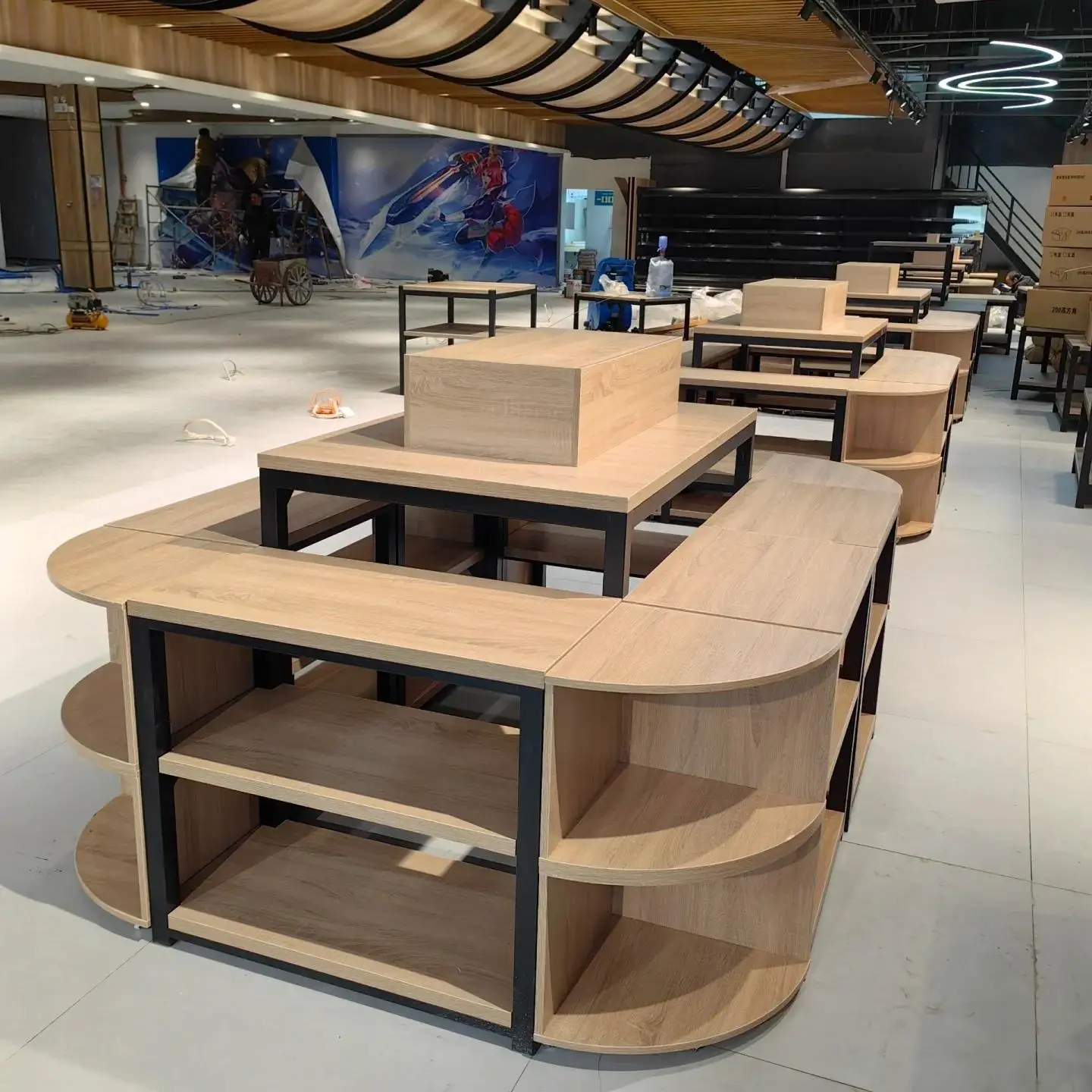 Wholesale Customized Modern Design Retail Display Counter for Shop Restaurant Bar Home Kitchen Living Room Hall Apartment