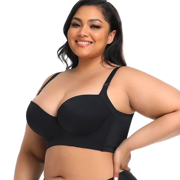 In- Stock Women Underwear Large Size Seamless Underwire Bra Push up Sports Bra Plus Size Bras