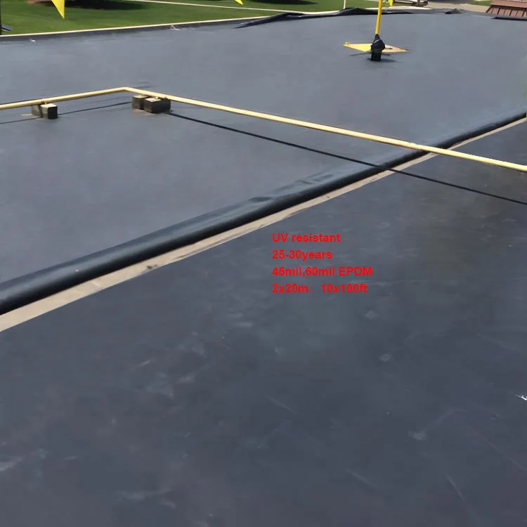 Однослойная кровельная система EPDM 45mil 60mil эластомерная резиновая