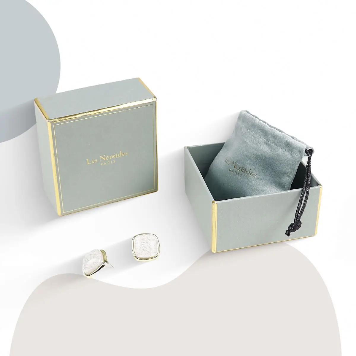 Brass and Glass Jewelry Box Display Organizer Clear Box Rings Bracelet Golden Organizer for Wedding Anniversary