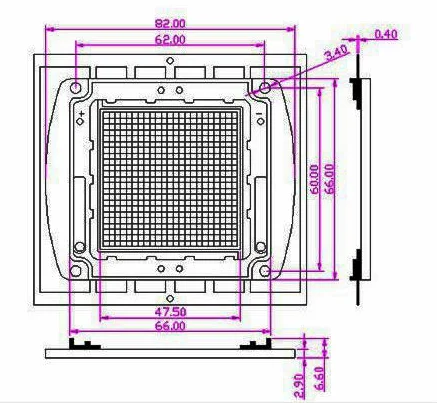 High bright 4500k 6000k 10000k white cob chip led 200w 500w