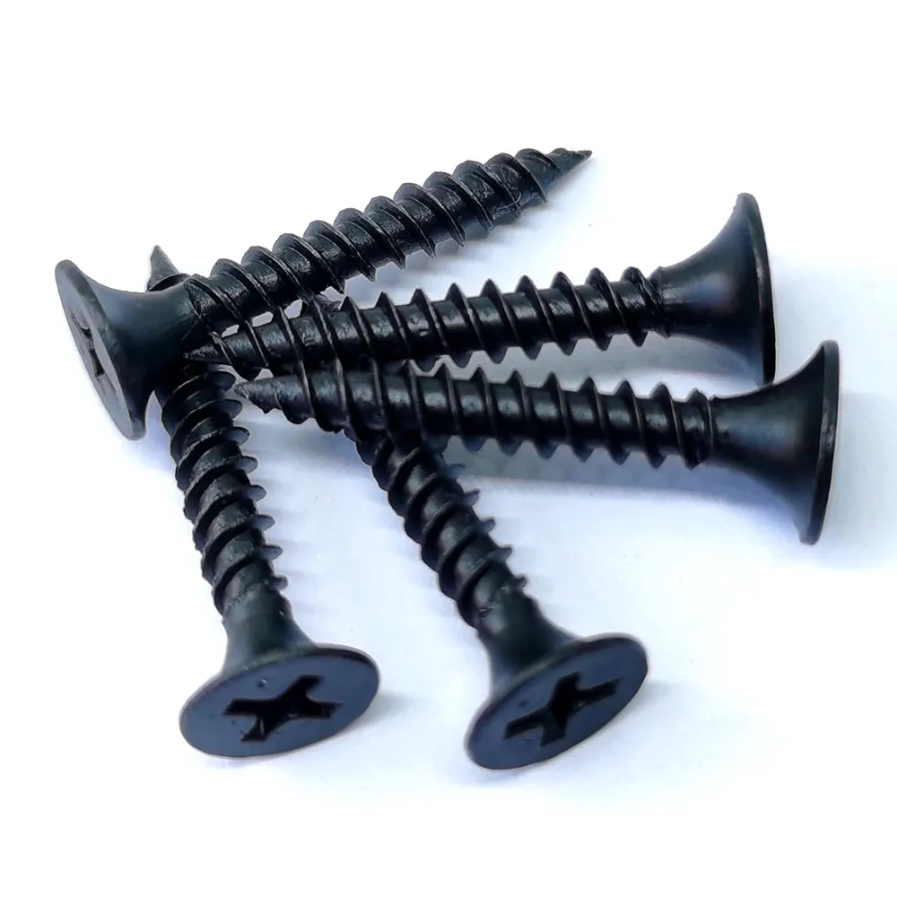 Shipping 3 days M3.5 3.5x25 Bulk Black Phosphated Fine Thread Drywall Screw