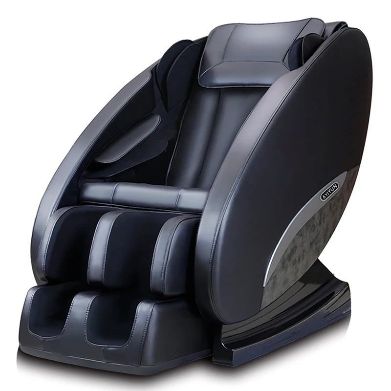2021 New Design 4d Massage Chair Foot Spa Massage Seat Zero Gravity Massage Chair Sale Black Leather Auto Body Hands