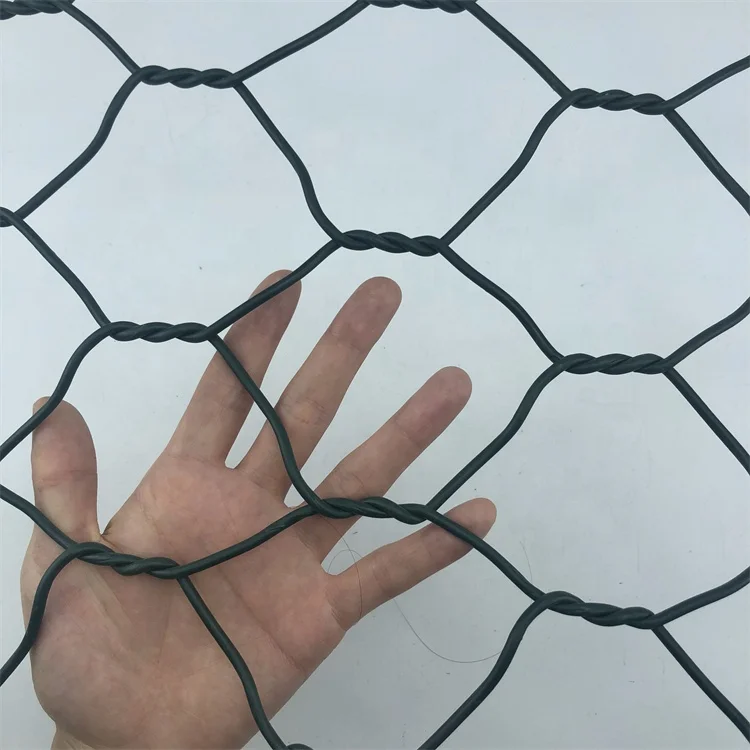 Chinese manufacturers Hot selling PVC Coated Hexagonal Gabion Mesh Woven Gabion Stone Cage