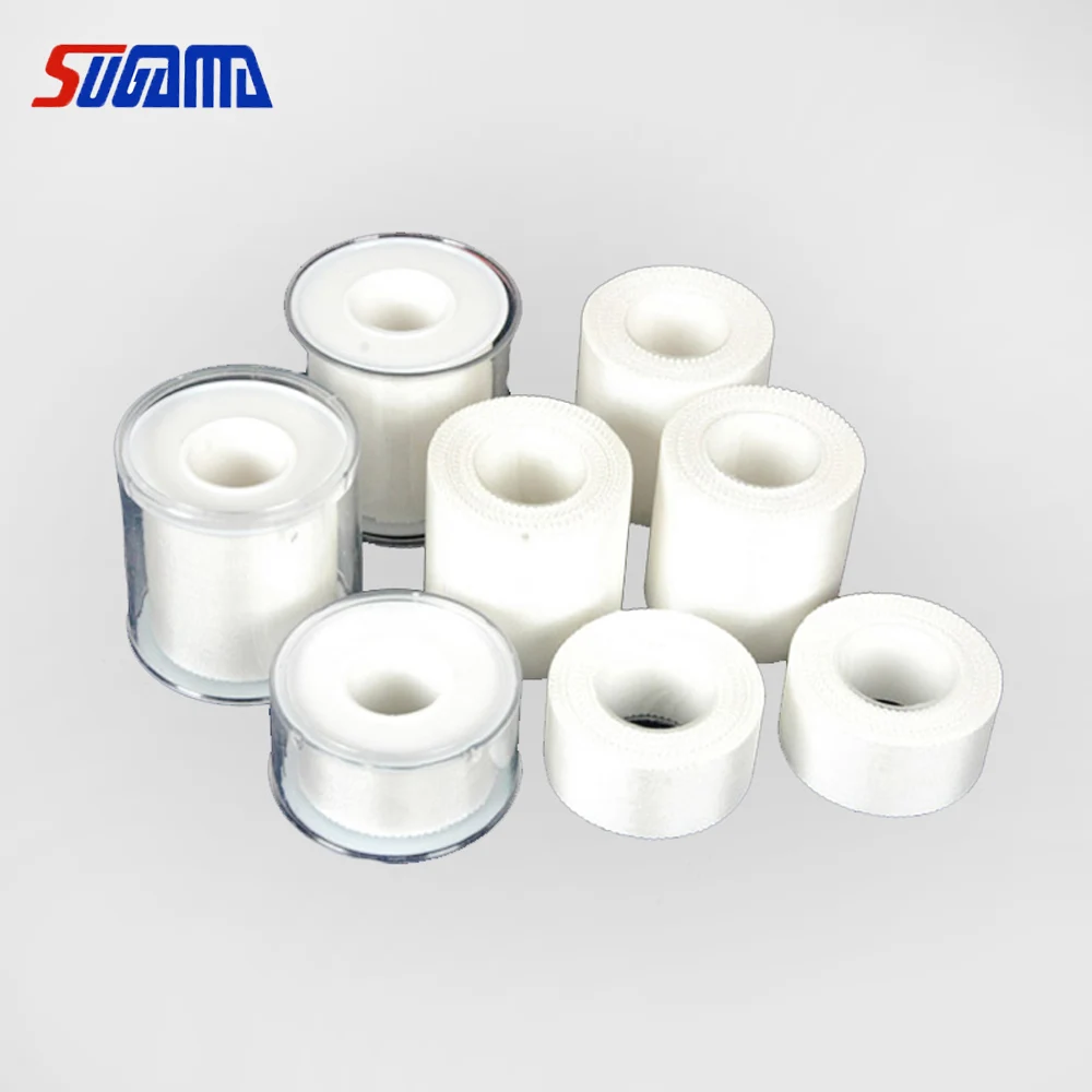 Medical adhesive white silk tape for hospital use