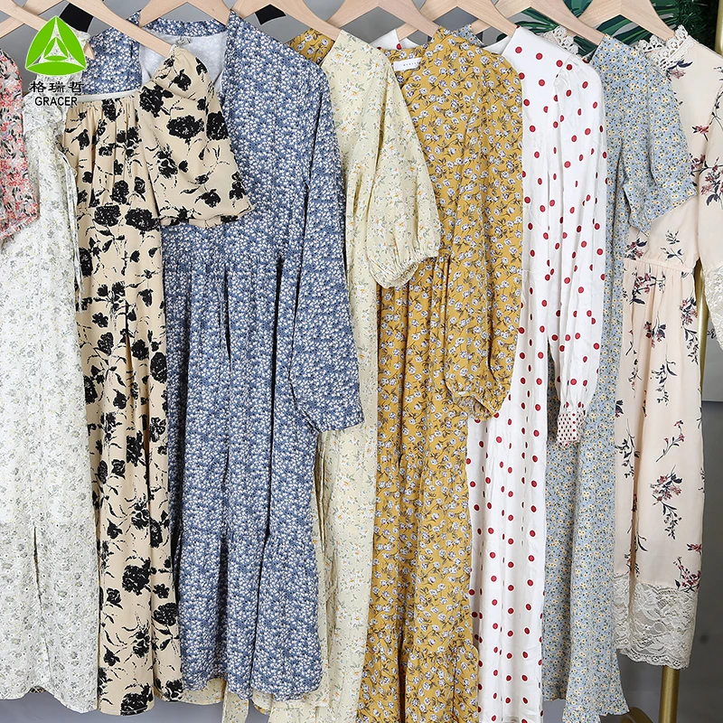 Premium Used Clothing Bales Used Silk Dress Ukay Ukay Second Hand Clothing For Women