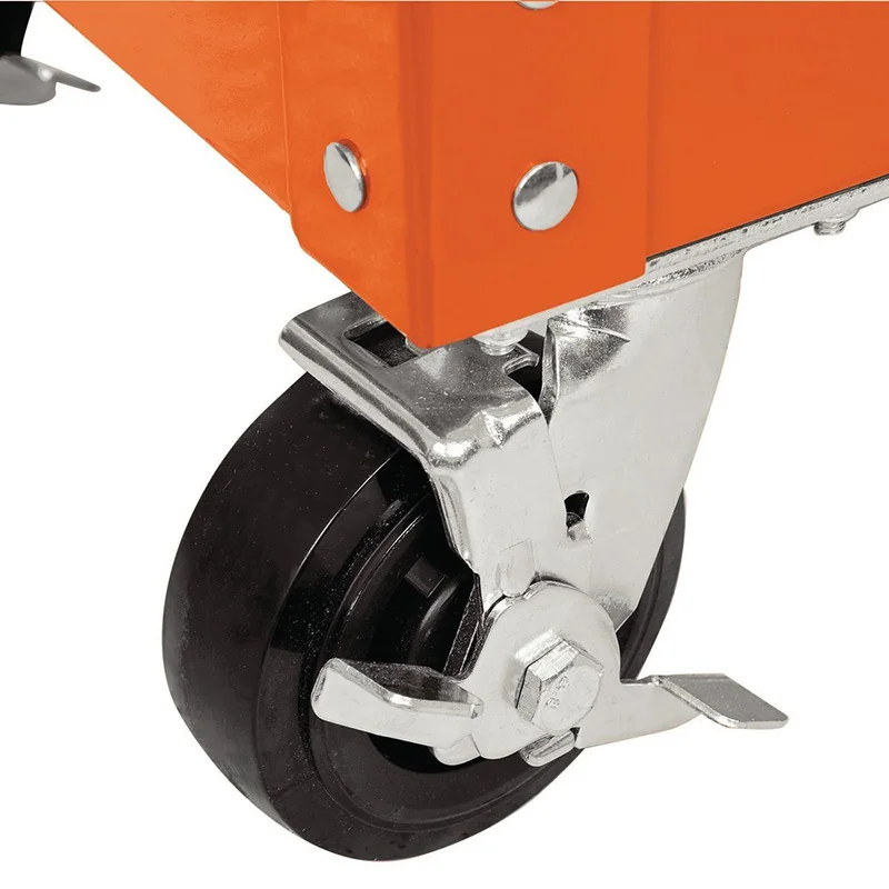 5 Drawer metal tool cart, garage workshop built-in toolbox tool cabinet trolley