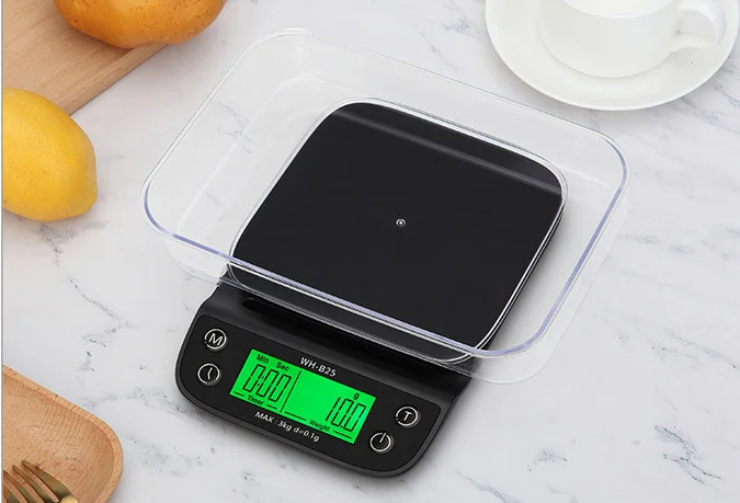 HOMEE Digital Coffee Weighing Scale Digital Kitchen Timer USB High Balance Digital Electronic LCD Display Weight Gram Scales