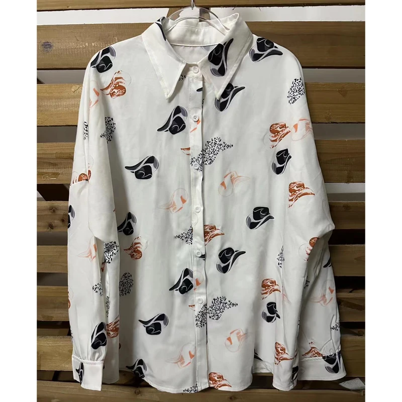 Southern Country Girl Button Down Shirt Custom Womens Nylon Tops Long Sleeve Allover Cowboy Hats Print Nylon Apparel Shirts